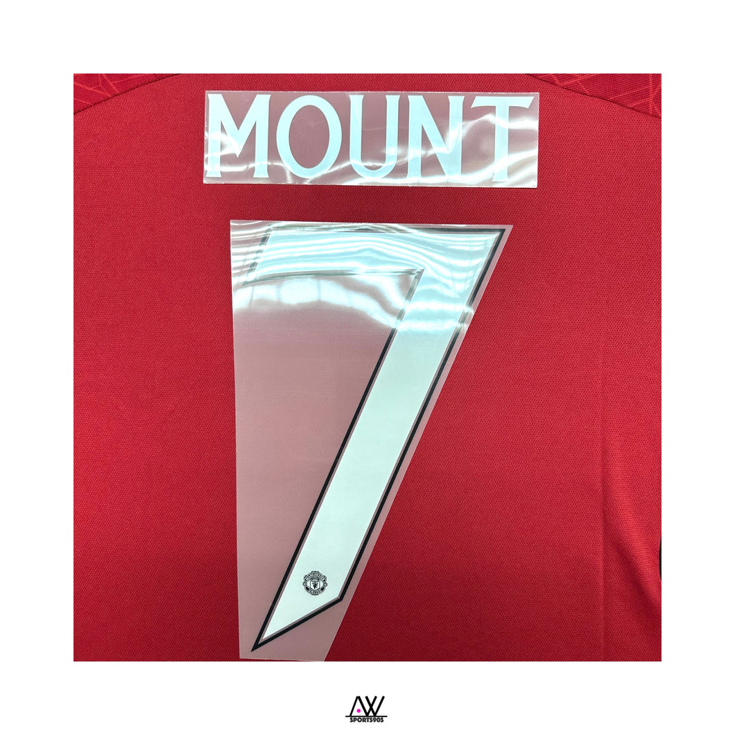 《Official Printing & Patches》 2023-24 曼聯｜主場｜球會字｜2023-24 Manchester United Home Official Nameset