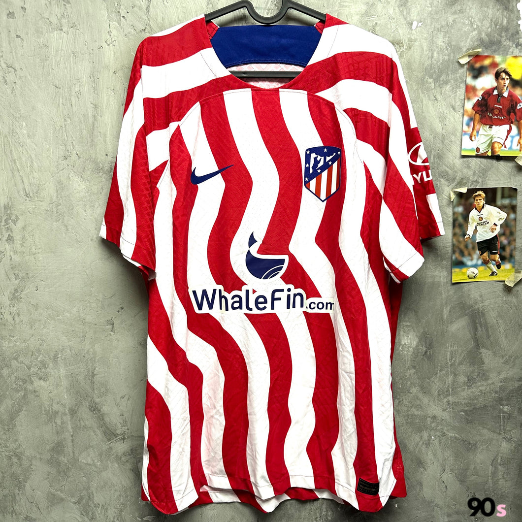 2022-23 馬德里體育會｜主場｜球員版｜95% New｜L｜2022-23 Atletico Madrid Home Authentic ( L )