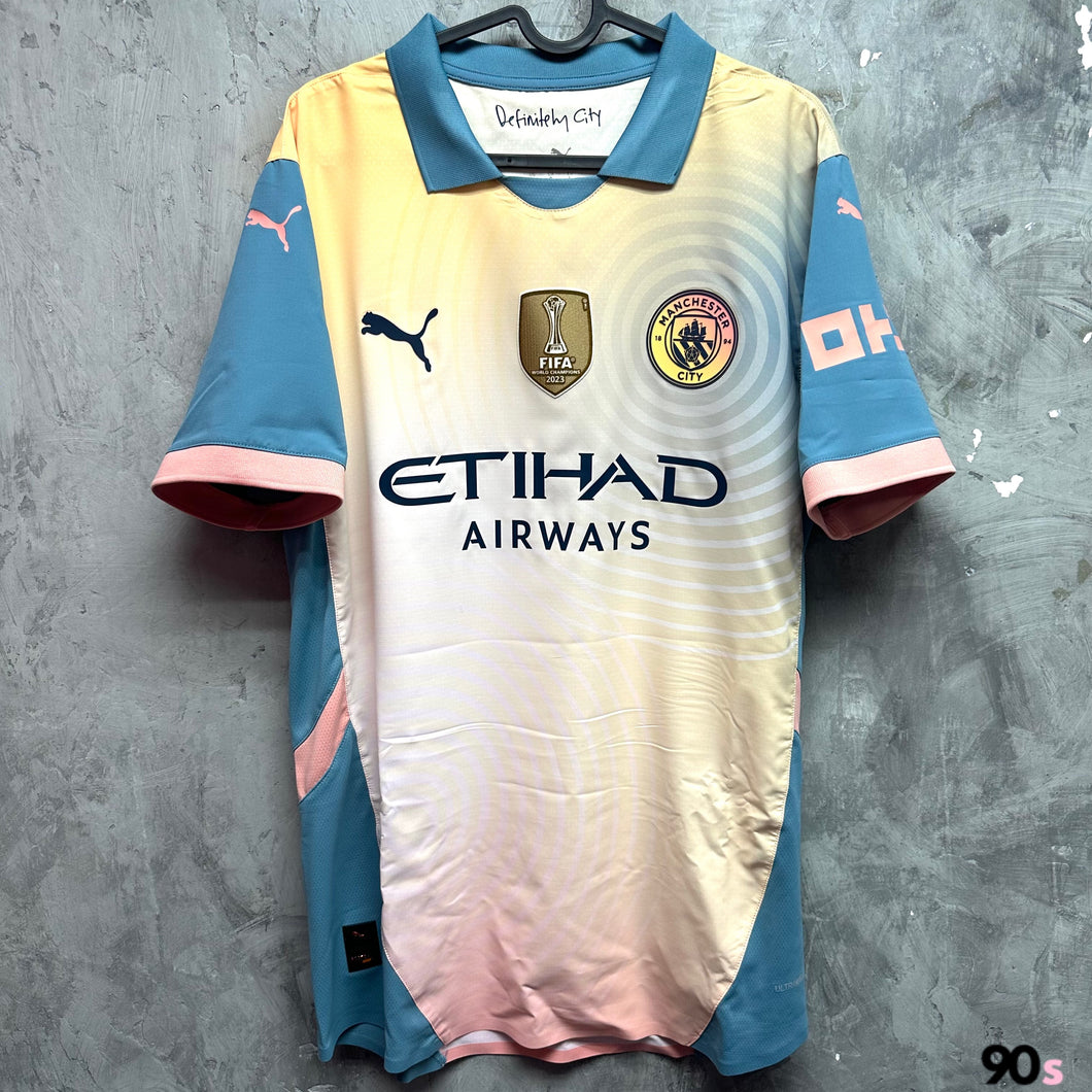 2024-25 曼城｜第四球衣｜球員版｜Box Set｜BNWT｜2024-25 Manchester City Fourth Authentic with Collector Box ( Multiple Sizes )