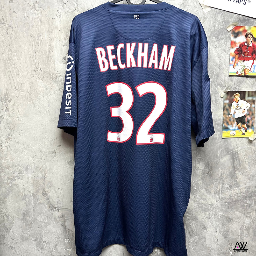 2012-13 巴黎聖日耳門｜主場｜#32 碧咸｜法甲Set｜90% New｜XL｜2012-13 PSG Home #32 Beckham Ligue 1 Set ( XL )