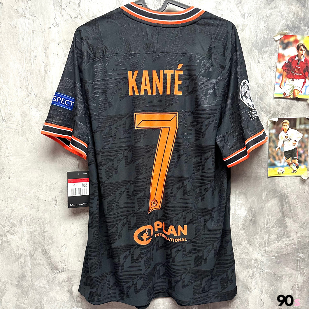 2019-20 車路士｜第二作客｜球員版｜#7 簡迪｜歐聯 Full Set｜BNWT｜L｜2019-20 Chelsea Third #19 Kante Player Version UCL Set ( L )