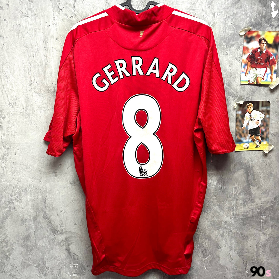 2008-09 利物浦｜主場｜球員版｜#8 謝拉特｜英超聯Full Set｜90% New｜L｜2008-09 Liverpool Home #8 Gerrard EPL Set Formotion ( L )