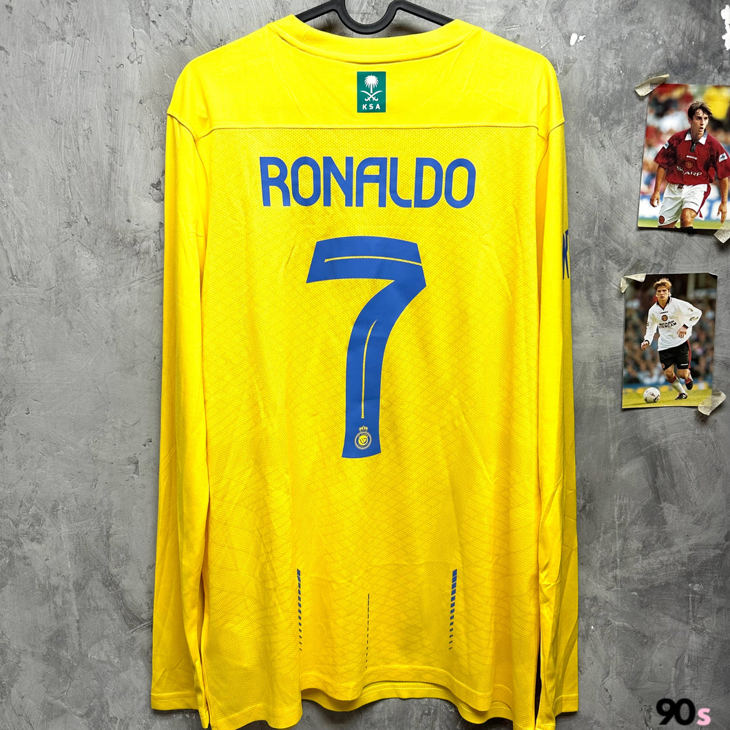 2023-24 艾納斯｜主場長袖｜#7 C朗拿度｜BNWT｜2023-24 Al Nassr Home L/S #7 Ronaldo ( Multiple Sizes )