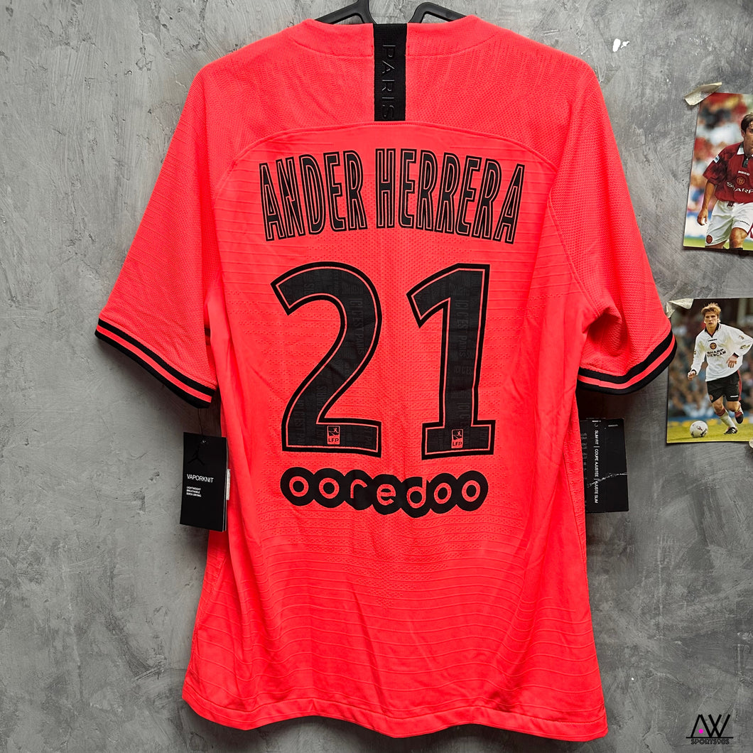 2019-20 巴黎聖日耳門｜作客｜球員版｜#21 靴里拉｜BNWT｜M｜2019-20 PSG Away #21 Ander Herrera vaporknit ( M )