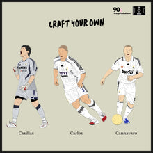 將圖片載入圖庫檢視器 【 Craft Your Own 】 2024-25 Real Madrid Home - 90s x The Pitch Printing ( Multiple Sizes )
