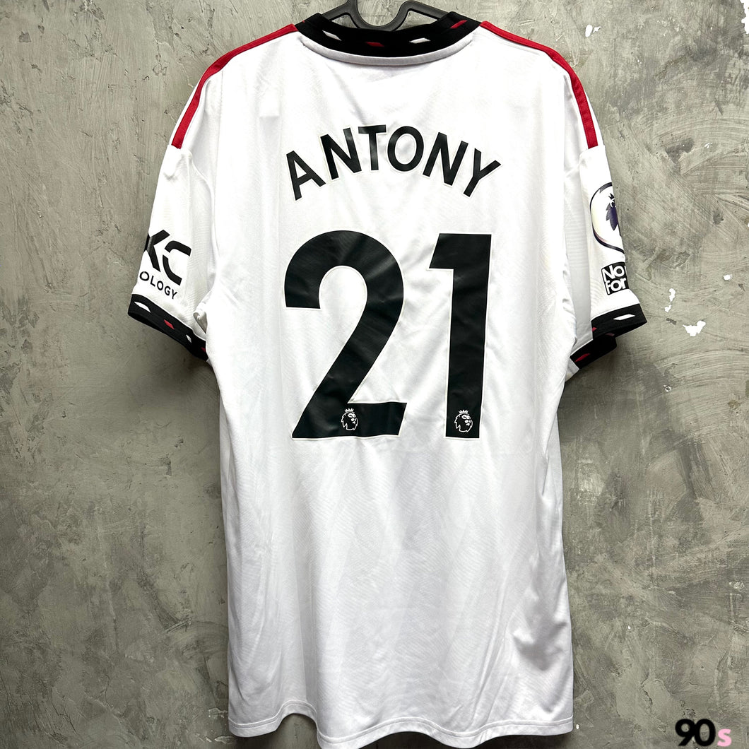 2022-23 曼聯｜作客｜#21 安東尼｜英超Full Set ｜85% New ｜L｜ 2022-23 Manchester United Away #21 Anthony EPL Set ( L )