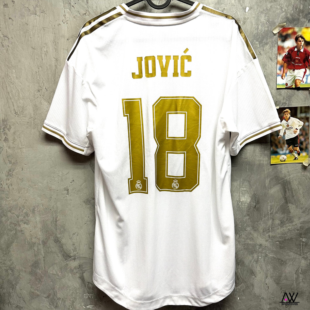 2019-20 皇家馬德里｜主場｜球員版｜#18 祖域｜90% New｜M｜2019-20 Real Madrid Home Authentic #18 Jović ( M )