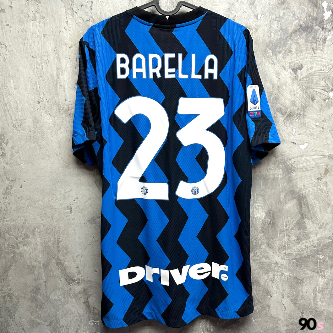 2021-22 國際米蘭｜主場｜球員版｜#23 巴利拿｜95% New｜L｜2021-22 Inter Home #23 Barella Serie A Authentic ( L )