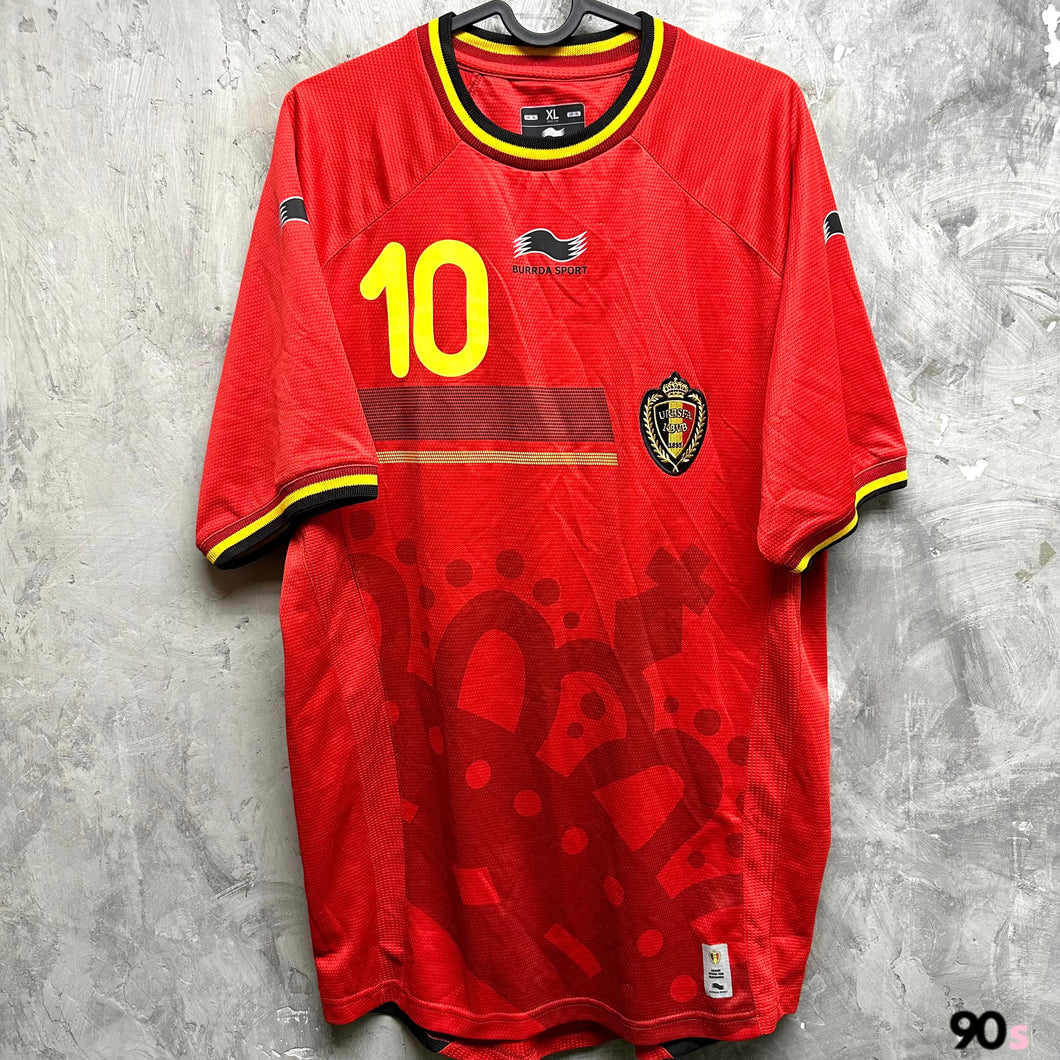 2014-15 比利時｜主場｜#10 夏薩特｜95% New｜XL｜2014-15 Belgium Home #10 E.Hazard ( XL )