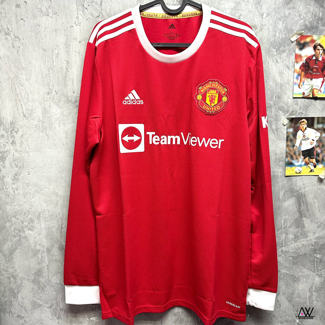 2021-22 曼聯｜主場長袖｜BNWT｜2021-22 Manchester United Home L/S ( Multiple Sizes )