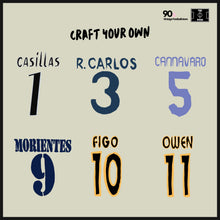 將圖片載入圖庫檢視器 【 Craft Your Own 】 2024-25 Real Madrid Home - 90s x The Pitch Printing ( Multiple Sizes )
