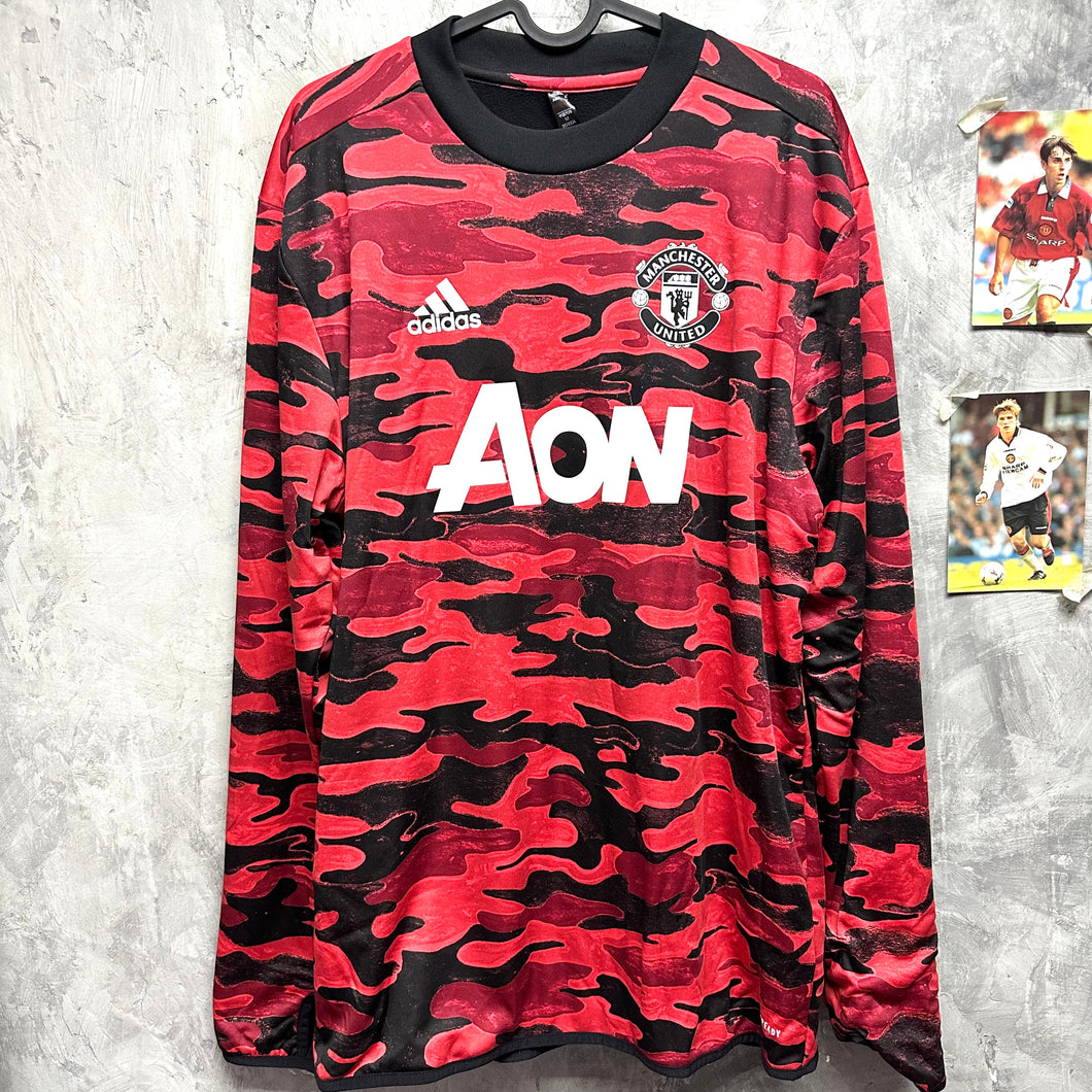 2020-21 曼聯｜長袖 Pre match ｜BNWT｜XL｜2020-21 Manchester United Pre Match Sweatshirt ( M )