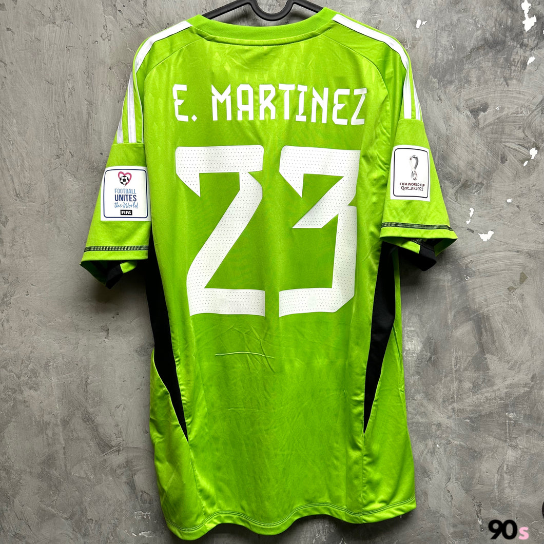 2022-23 阿根廷｜2星GK｜#23 馬天尼斯｜2022 世界盃决賽 Full Set｜2022-23 Argentina GK E.Martinez World Cup 2022 Set ( Multiple Sizes )