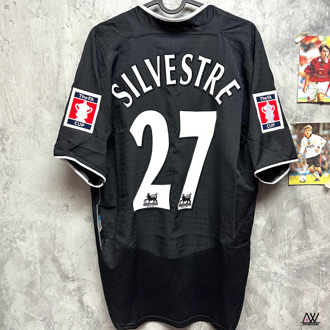 2004-05 曼聯｜作客｜04/05 足總杯決賽｜#27 施維斯達｜BNWT｜M｜ 2004-05 Manchester United Away FA Cup Final #27 Silvestre ( M )