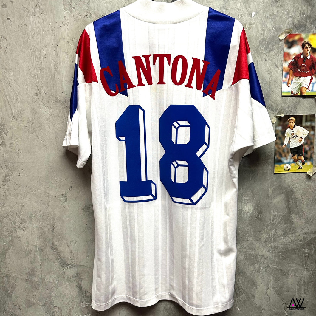 1992-93 法國｜作客｜#18 簡東拿｜80% New｜M｜1992-93 France Away #18 Cantona ( M )