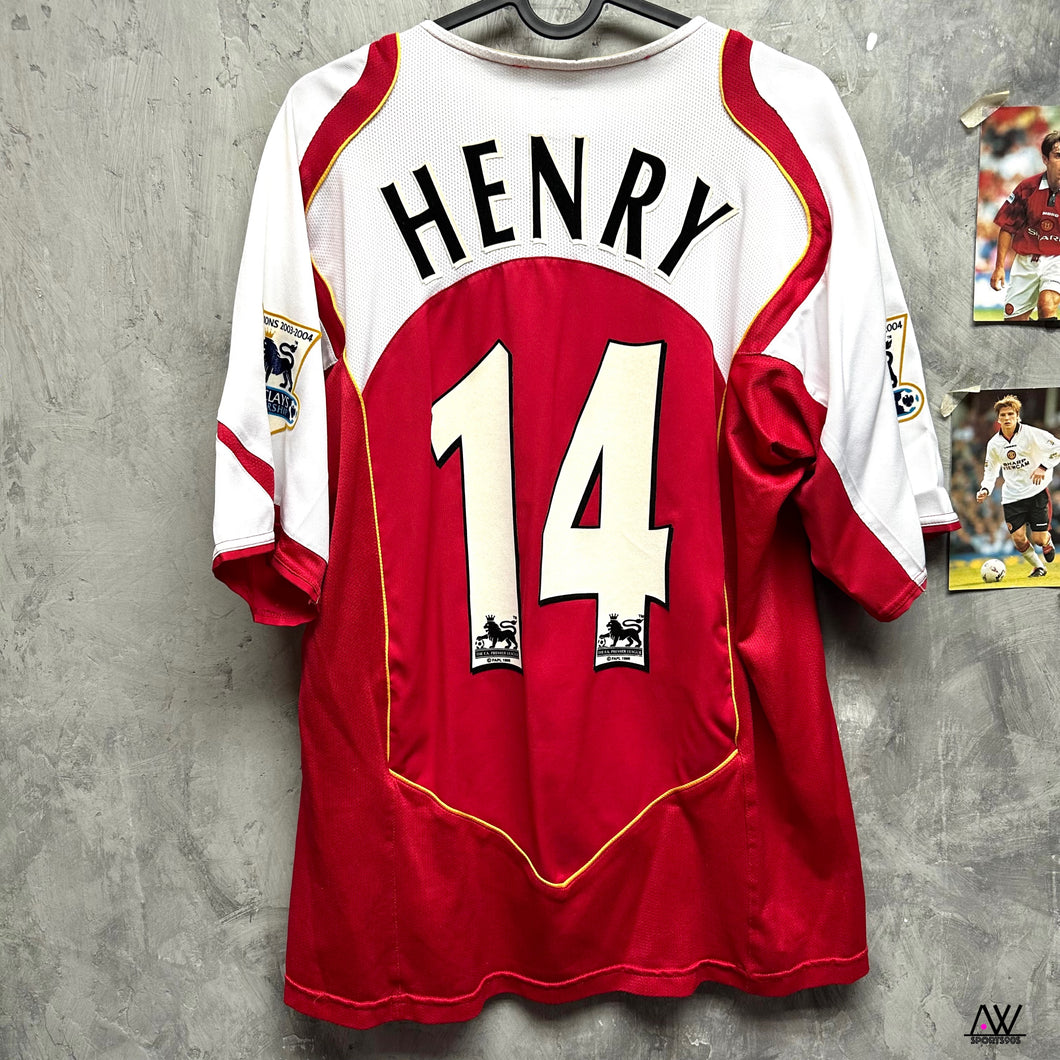 2004-05 阿仙奴｜主場｜#14 亨利｜英超聯Full Set｜85% New｜M｜2004-05 Arsenal Home #14 Henry EPL Set ( M )