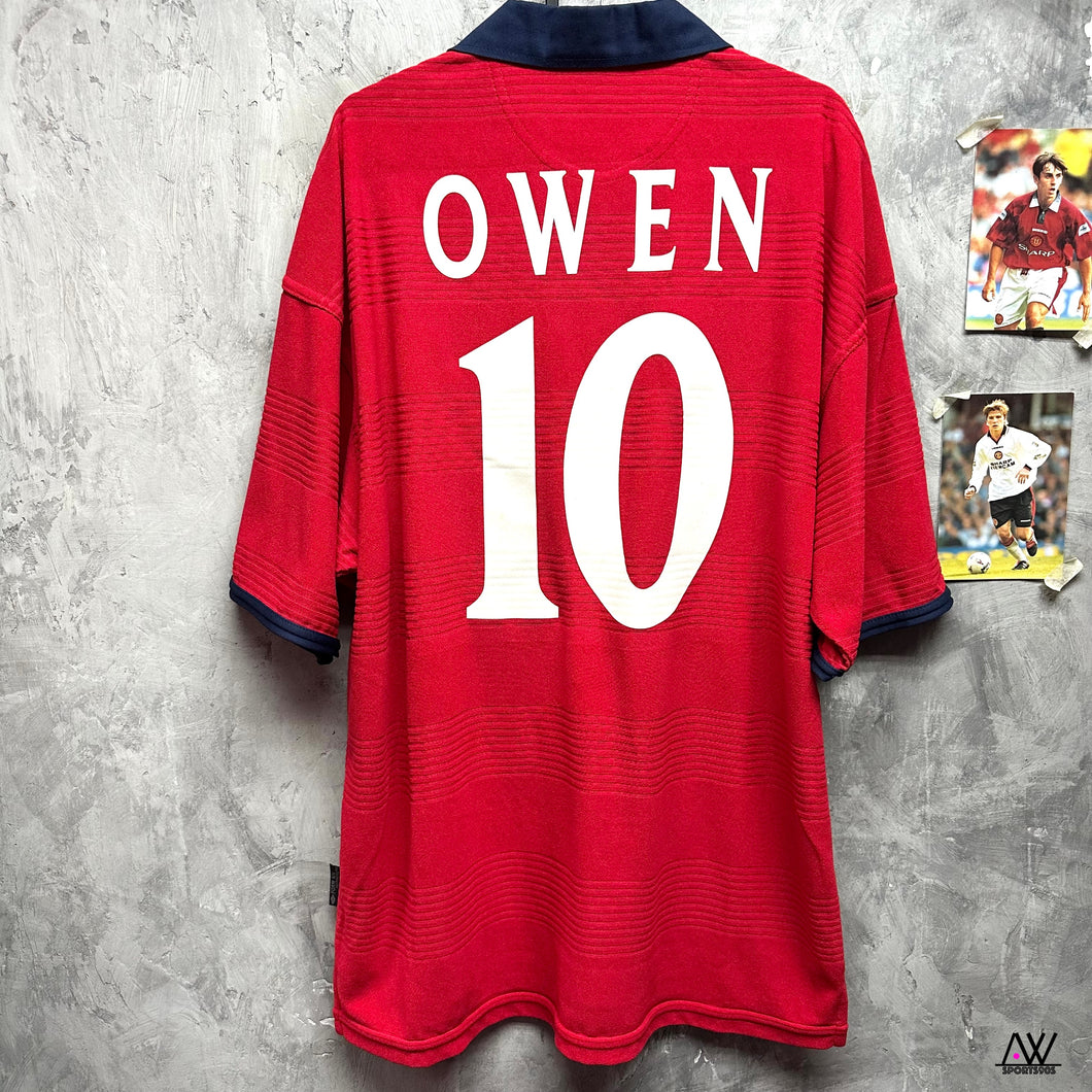 2000-01 英格蘭｜作客｜#10 奧雲｜90% New｜L｜2000-01 England Away #10 Owen (L)