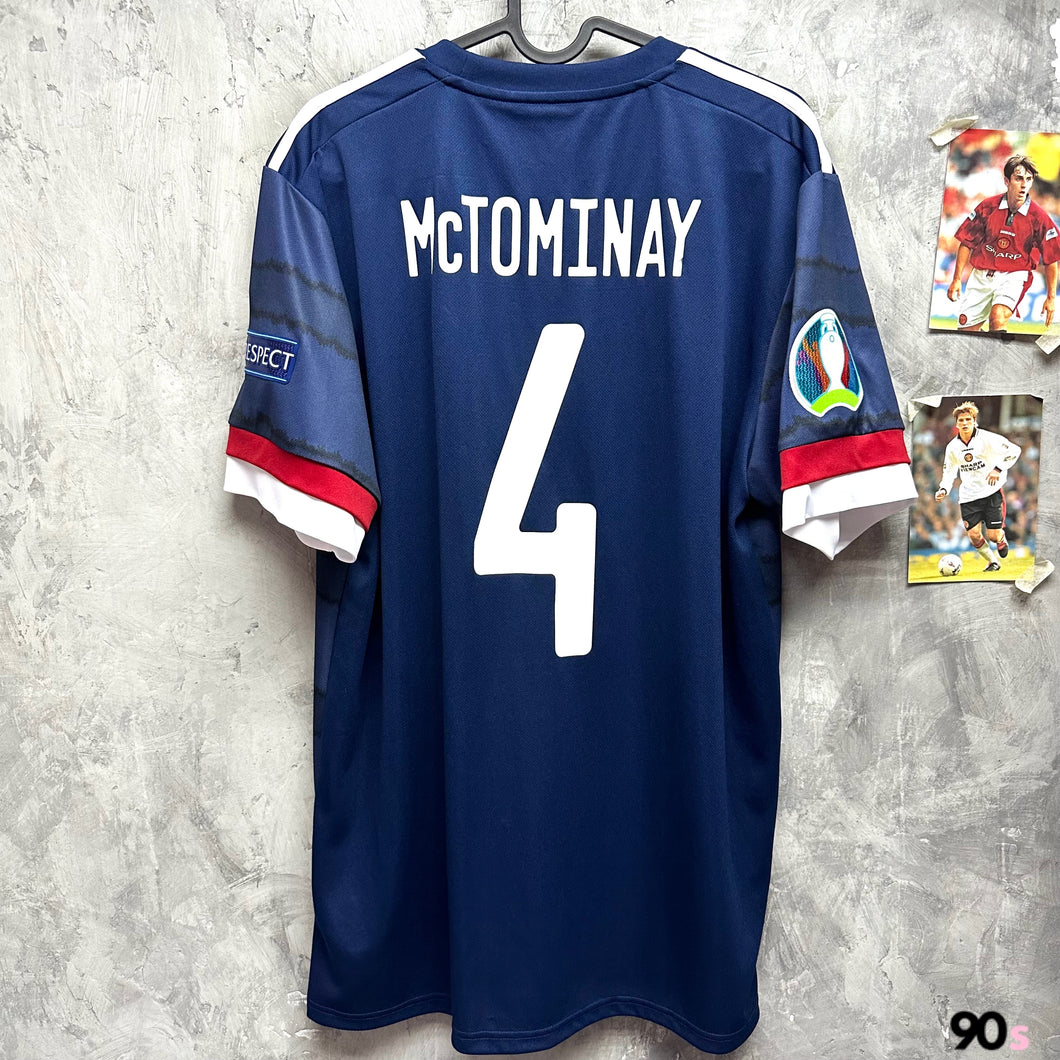 2020 蘇格蘭｜主場｜#4 麥湯文尼 ｜2020 歐國盃Full Set｜BNWT｜Defects貨品 ｜L｜2020 Scotland Home #4 McTominay EURO 2020 Set Defects ( L )