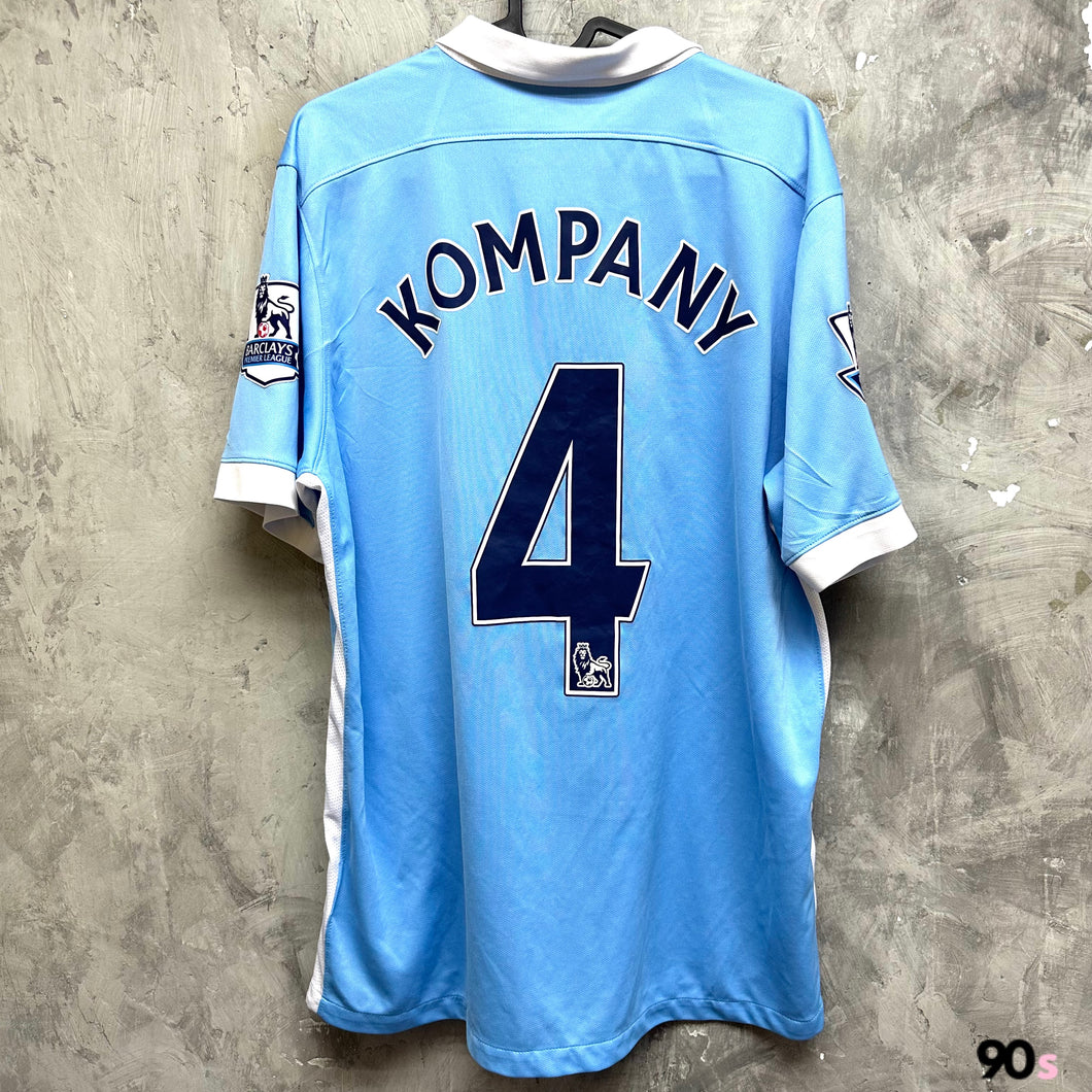 2015-16 曼城｜主場｜#4 甘賓尼｜英超 Full Set｜90% New｜L｜2015-16 Manchester City #4 Kompany EPL Set ( L )