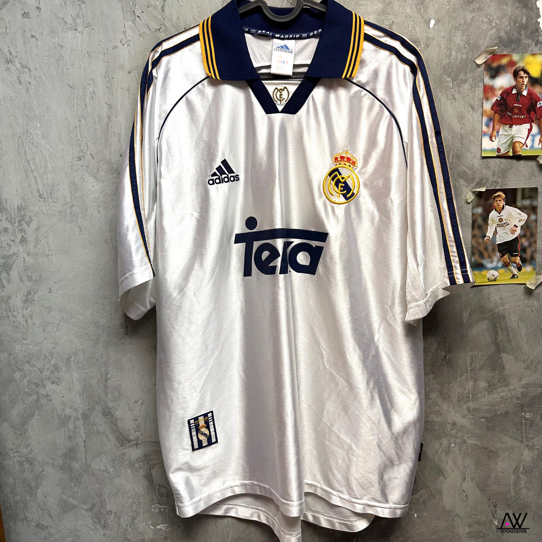 1999-00 皇家馬德里｜主場｜歐聯冠軍紀念版｜85% New｜L｜1999-00 Real Madrid Home UCL Champion Version ( L )