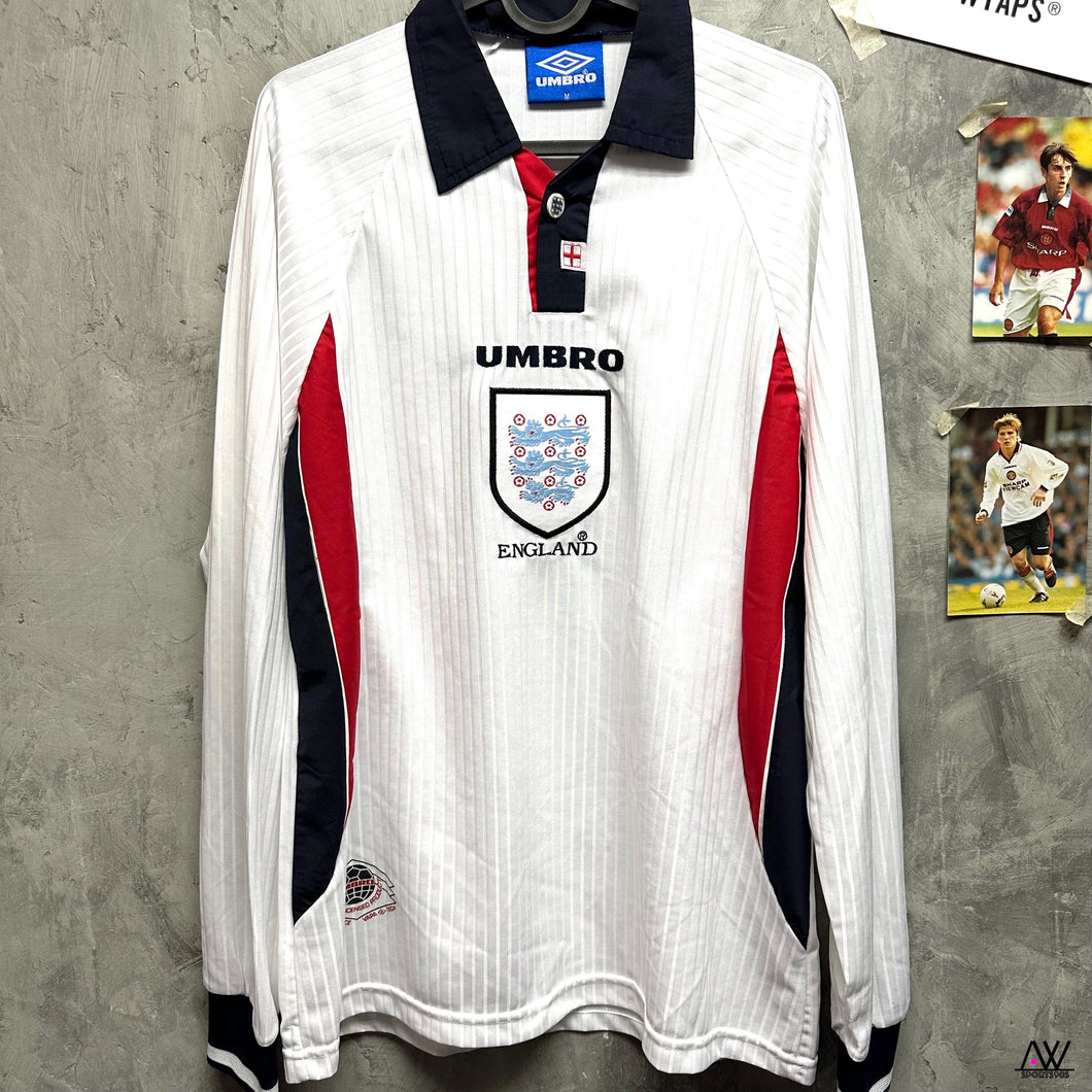 1997-98 英格蘭｜主場長袖｜95% New｜M｜1997-98 England Home L/S ( M )