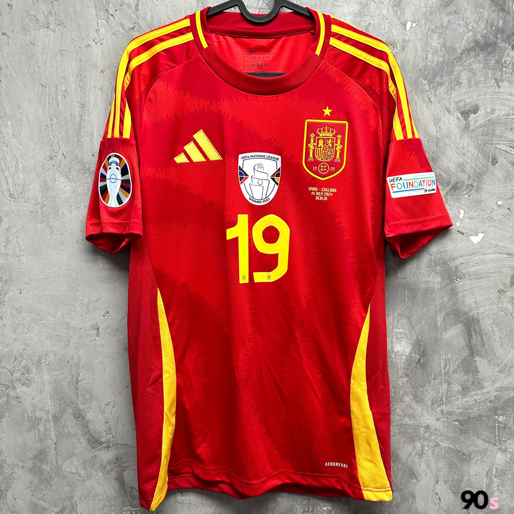 2024 西班牙｜主場｜連原裝印字 + 2024 歐國盃决賽 Full Set｜BNWT｜2024 Spain Home with Printing & Euro 2024 Set ( Multiple Sizes )