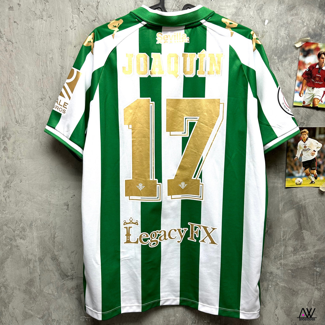 2021-22 貝迪斯｜主場｜西班牙盃決賽 Full Set ｜#17 祖亞昆｜95% New｜L｜2021-22 Real Betis Home Final Copa Set  #17 Joaquin ( L )