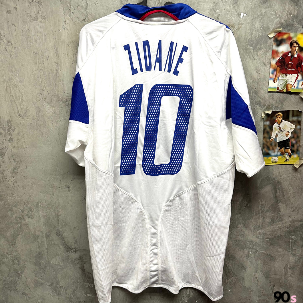 2004-06 法國｜作客｜#10 施丹｜90% New｜XL｜2004-06 France Away #10 Zidane ( XL )