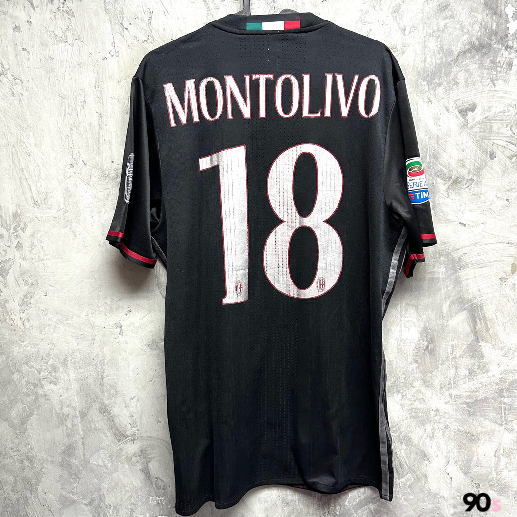 2016-17 AC 米蘭｜主場｜球員版｜#18 蒙杜利禾｜意甲Full Set｜80% New｜L｜2016-17 AC Milan Home #18 Montolivo Serie A Set Authentic ( L )