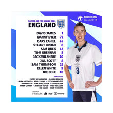 將圖片載入圖庫檢視器 2024 Soccer Aid For UNICEF 英格蘭｜連復刻印字｜2024 Soccer Aid For UNICEF England with Retro Printing ( Multiple Sizes )
