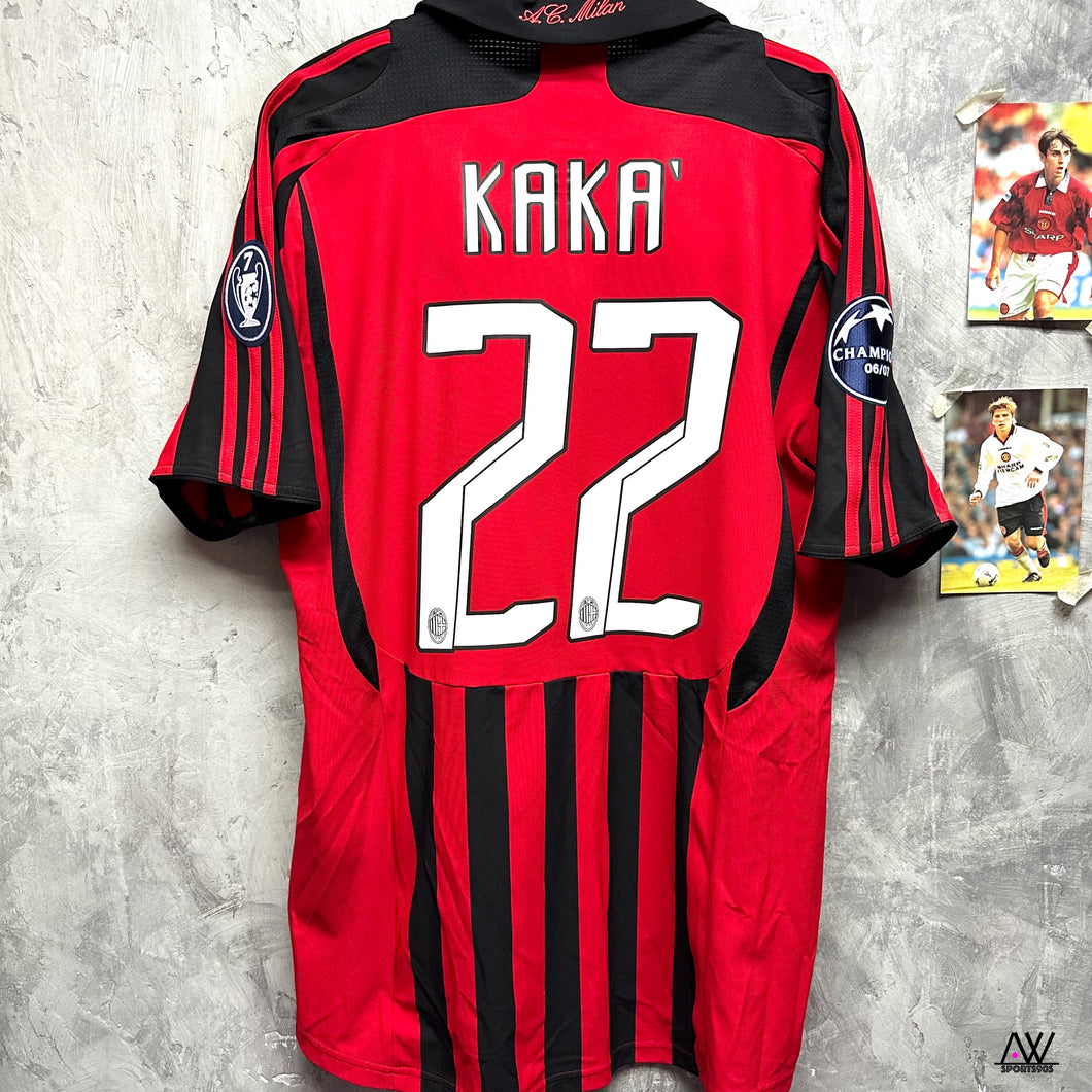 2007-08 AC米蘭｜主場｜#22 卡卡｜歐聯Full Set｜BNWT｜M｜2007-08 AC Milan Home #22 Kaka UCL Set ( M )