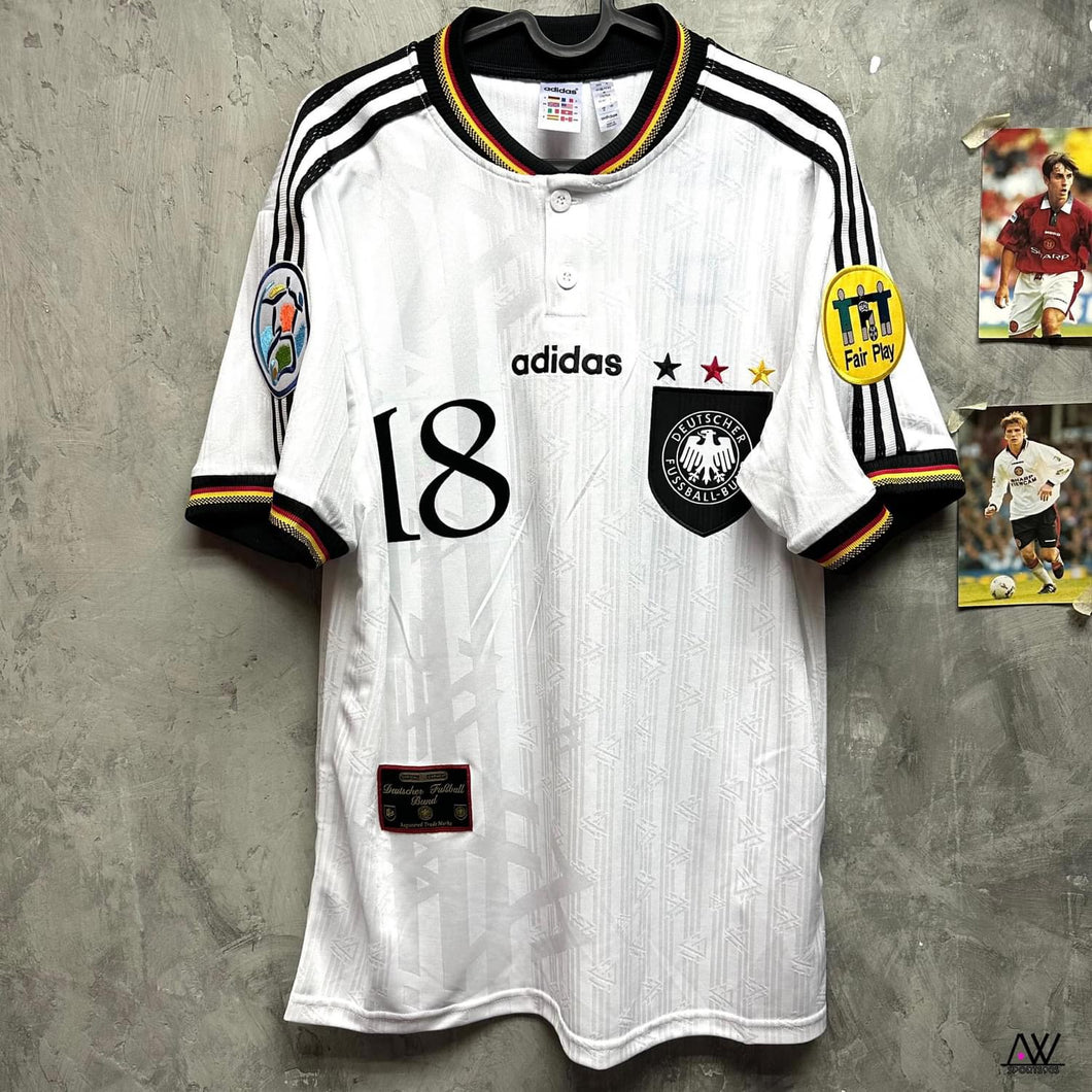 《原裝復刻》 1996 德國｜原裝復刻主場｜x Adidas Originals｜BNWT｜Adidas Originals Germany 1996 Home ( Multiple Sizes )