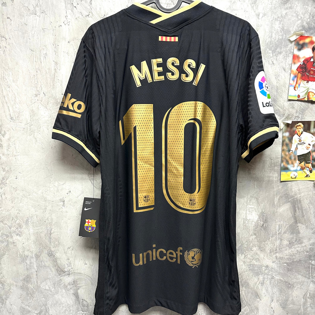 2020-21 巴塞隆拿｜作客｜球員版｜#10 美斯｜西甲 Full Set｜BNWT｜L｜2020-21 Barcelona Away Vaporknit #10 Messi La Liga Set ( L )