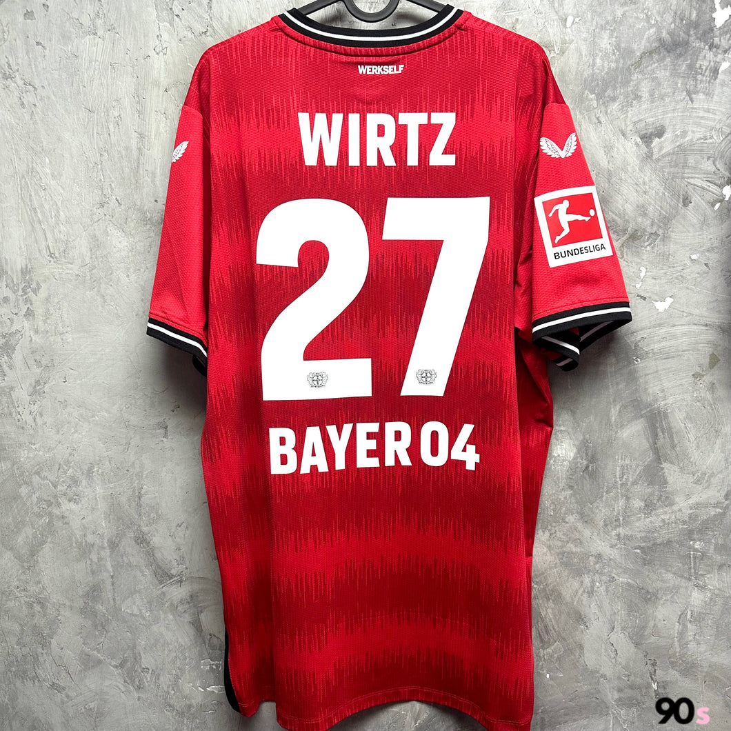 2022-23 利華古遜｜主場｜球員版｜#27 華迪斯｜德甲 Full Set｜BNWT｜XL｜2022-23 Bayer Leverkusen Home #27 Wirtz Bundesliga Version Player Issue Pro ( XL )