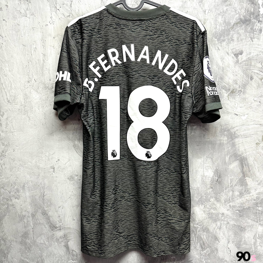 2020-21 曼聯｜作客｜#18 般奴費南迪斯｜英超Full Set｜ S｜85% New｜2020-21 Manchester United Away #18 B.Fernandes EPL Set ( S )