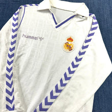 將圖片載入圖庫檢視器 1988-90 皇家馬德里｜主場長䄂｜90% New｜M｜1988-90 Real Madrid Home L/S ( M )
