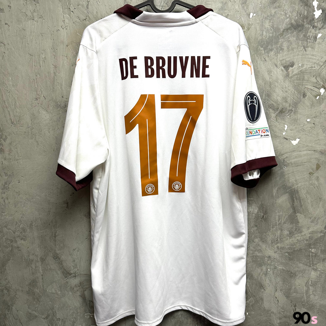 2023-24 曼城｜作客｜#17 迪布尼｜歐聯 Set｜BNWT｜XL｜2023-24 Manchester City Away #17 De Bruyne UCL Set （ XL )