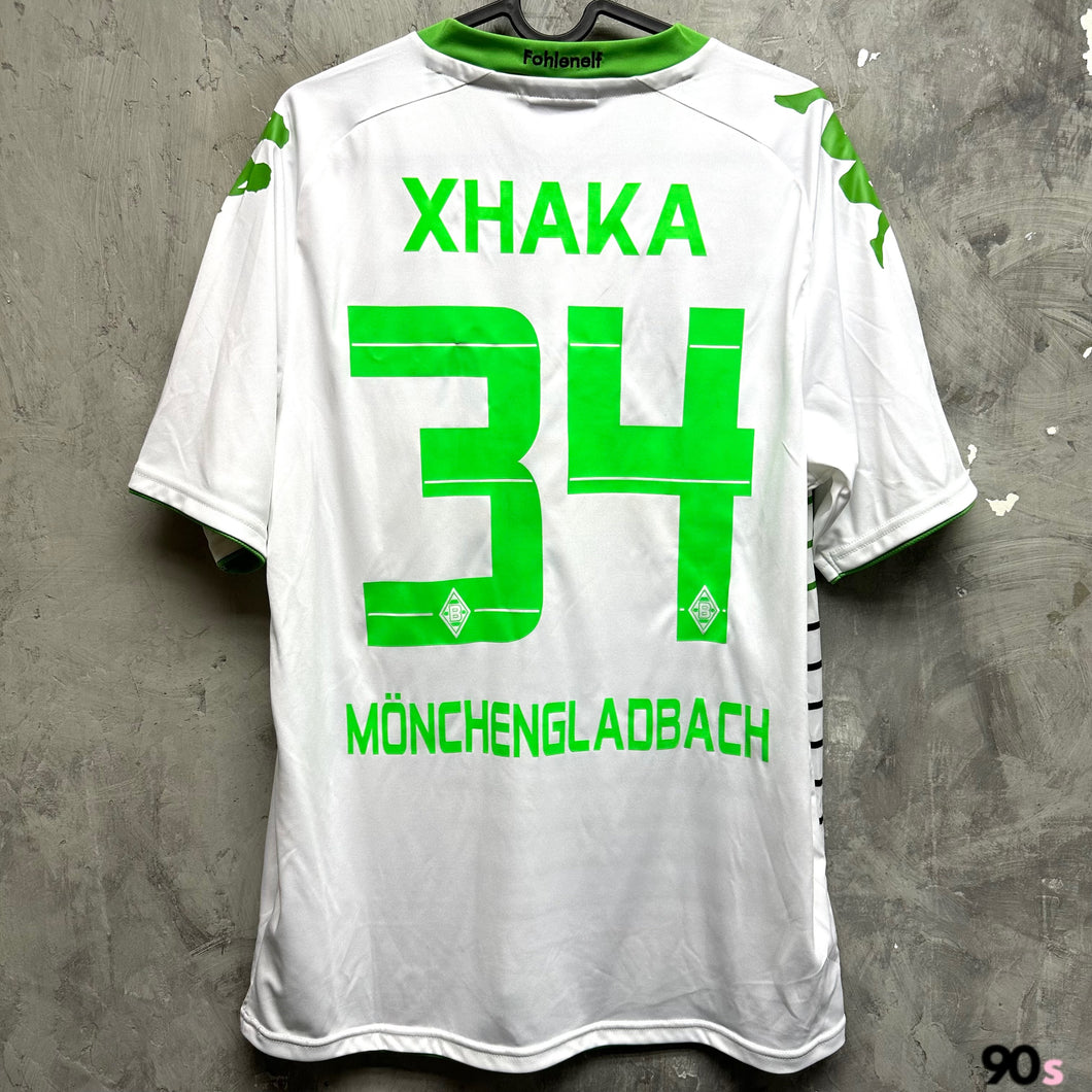 2013-14 慕遜加柏｜主場｜球員版｜#34 沙加｜90% New｜M｜2013-14 Borussia Monchengladbach Home #34 Xhaka Authentic ( M )