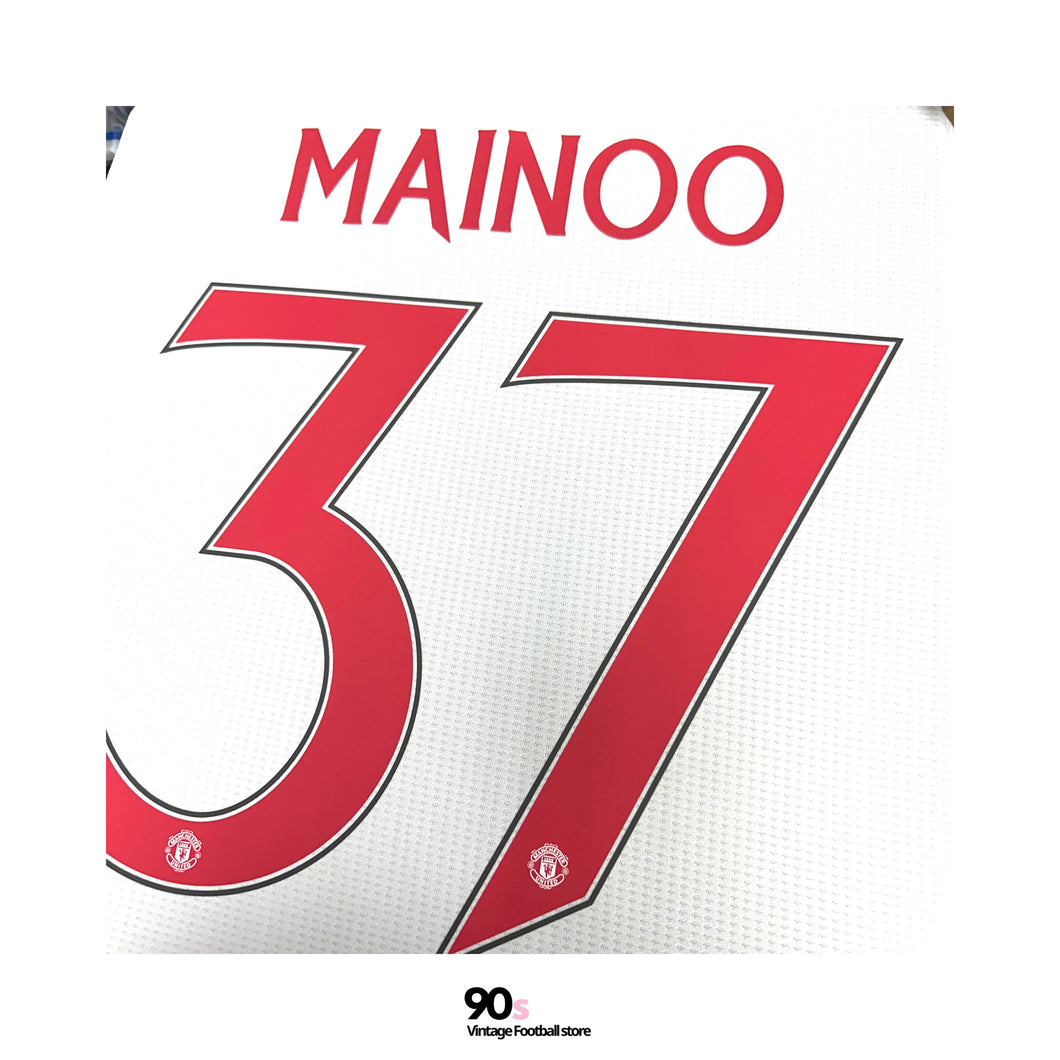 《Official Printing & Patches》 2024-25 曼聯｜第二作客｜球會字｜2024-25 Manchester United Third Official Nameset