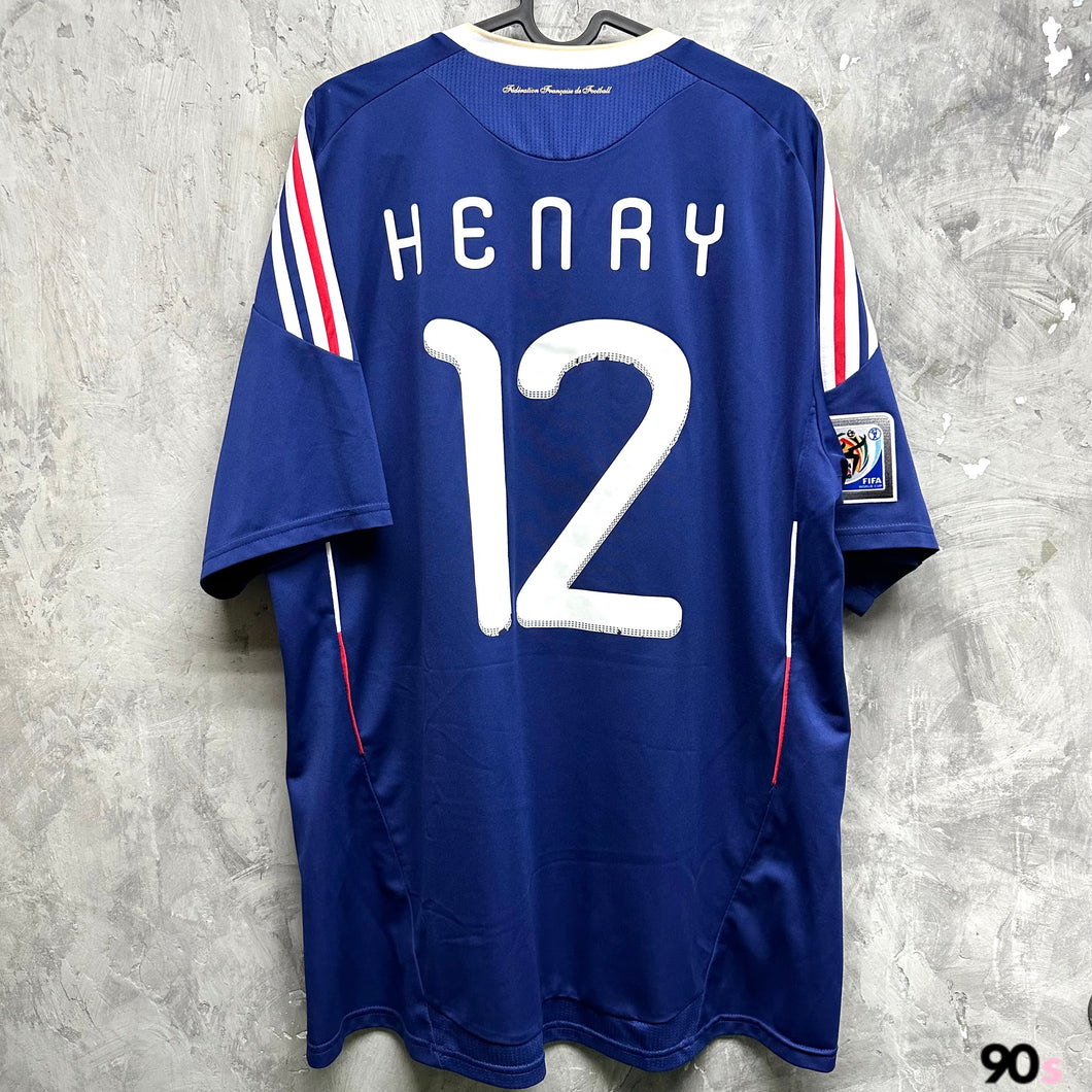 2010-11 法國｜主場｜#12 亨利｜80% New｜XL｜2010-11 France Home #12 Henry ( XL )