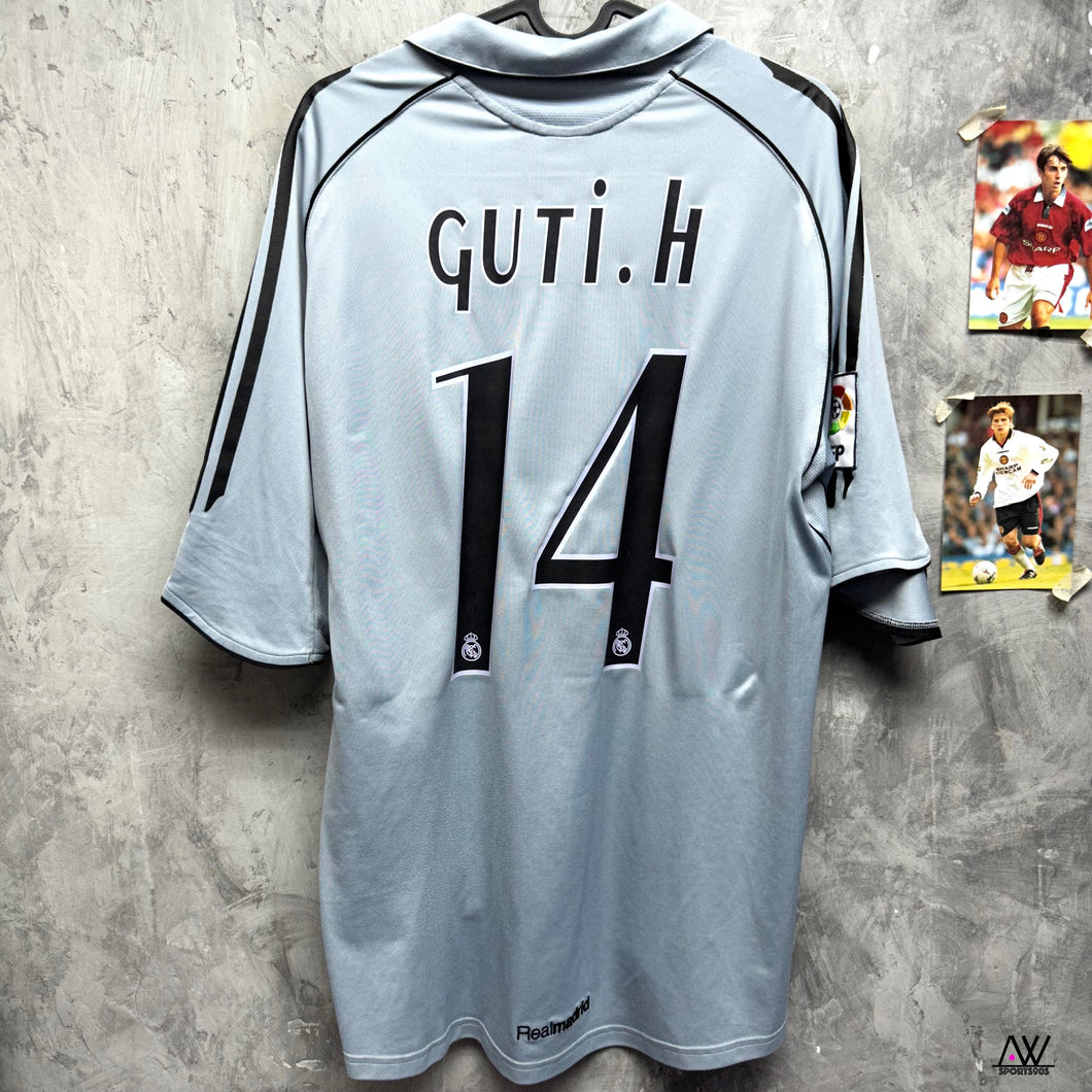 2005-06 皇家馬德里｜第二作客｜#14 古迪｜90% New｜M｜2005-06 Real Madrid Third #14  Guti.H ( M )