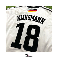 將圖片載入圖庫檢視器 1998 德國｜主場｜#18 奇連士文｜85% New｜XL｜1998 Germany Home # 18 Klinsmann World Cup 1998 ( XL )
