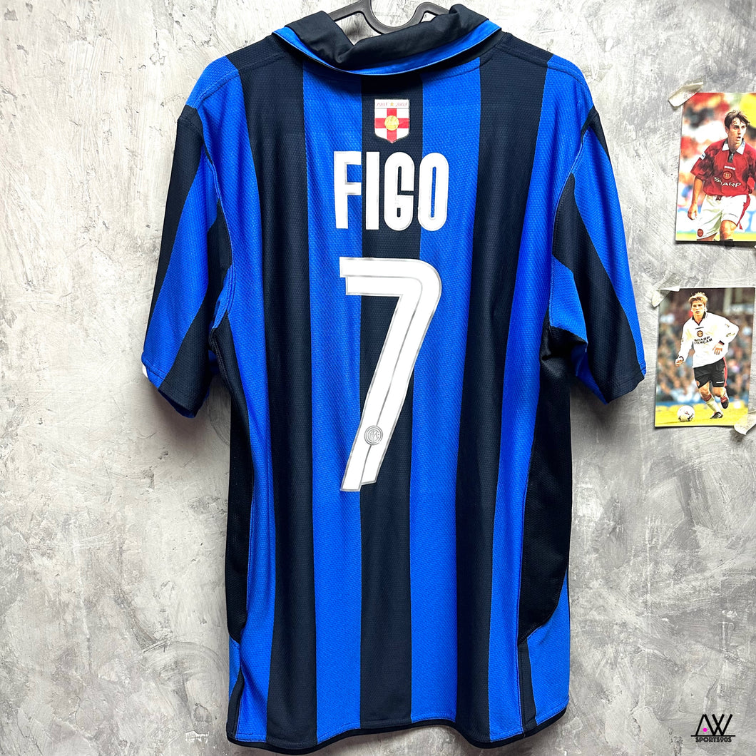 2007-08 國際米蘭｜百週年主場｜#7 費高｜意甲 Full Set｜90% New｜M｜2007-08 Inter Milan Centenary Home #7 Figo Serie A Set ( M )