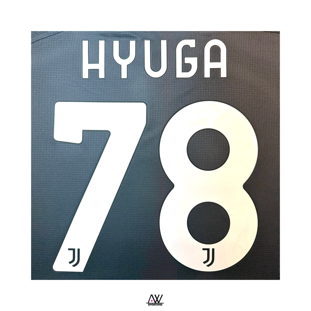 《Official Printing & Patches》 2023-24 祖雲達斯｜第二作客｜#78 日向小次郎｜2023-24 Juventus Third  #78 Hyuga Official Nameset