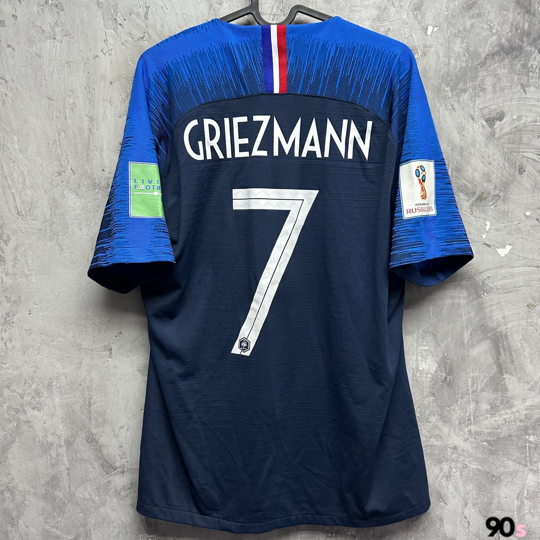 2018 法國｜單星主場｜球員版｜#7 基沙文｜2018世界盃 Full Set｜95% New｜L｜2018 France Home Vapor 1 Star #7 Griezmann World Cup 2018 ( L )