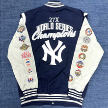 將圖片載入圖庫檢視器 《 Back To The 90s 》 紐約洋基冠軍棒球褸｜95% New｜L｜New York Yankees G-III Sports by Carl Banks Title Holder Full-Snap Varsity Jacket ( L )
