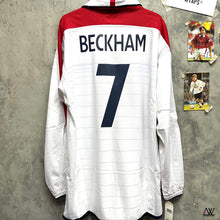 將圖片載入圖庫檢視器 2003-04 英格蘭｜主場長袖｜#7 碧咸｜BNWT｜2003-04 England Home #7 Beckham ( Multiple Sizes )
