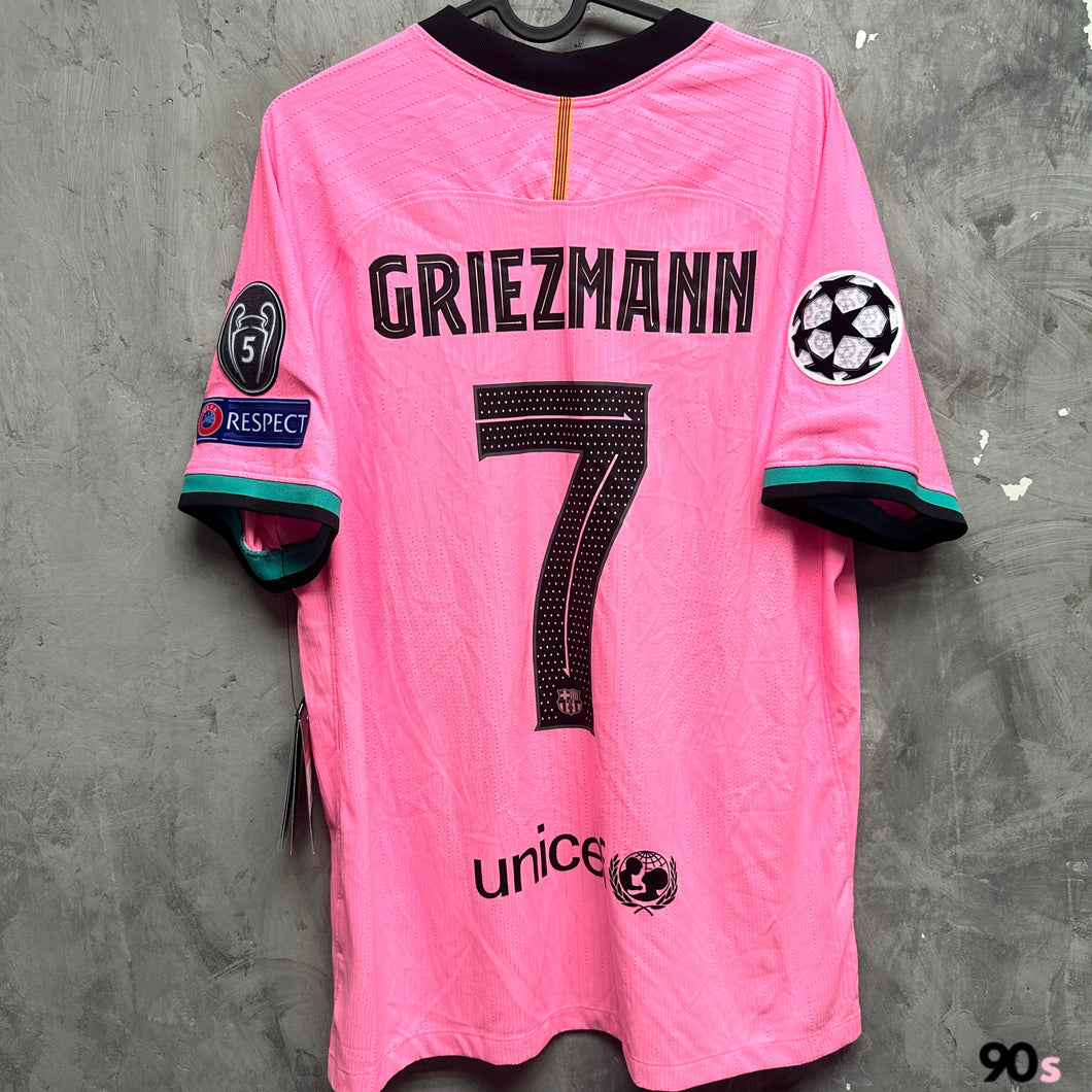 2020-21 巴塞隆拿｜第二作客｜#7 基沙文｜歐聯 Full Set｜BNWT｜L｜2020-21 Barcelona Third #7 Griezmann UCL Vaporknit ( L )