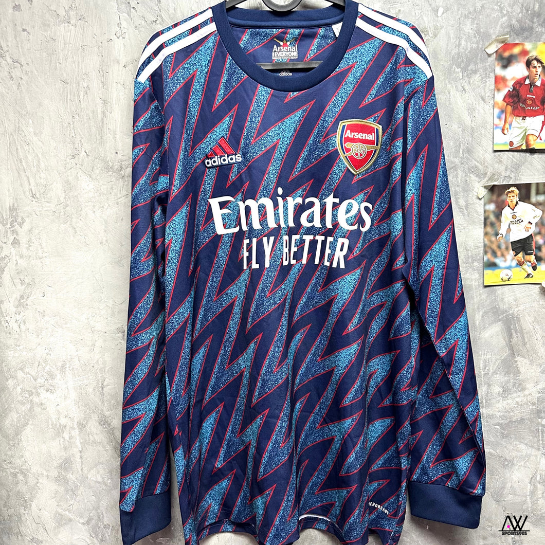 2021-22 阿仙奴｜第二作客長袖｜95% New｜L｜2021-22 Arsenal Third L/S ( L )