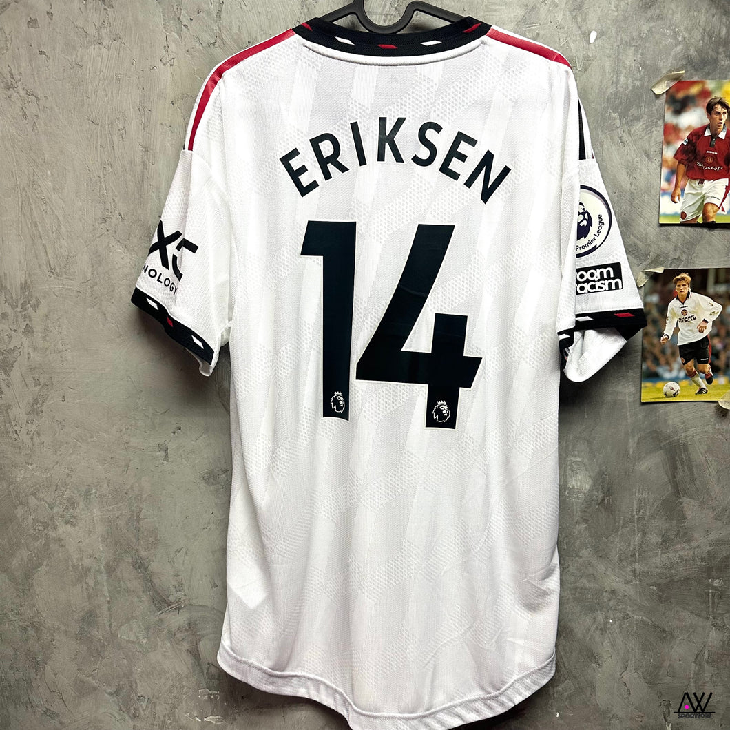 2022-23 曼聯｜作客｜球員版｜#14 艾歷臣｜英超聯 Full Set｜BNWT｜M｜2022-23 Manchester United Away Authentic #14 Eriksen EPL Set ( M )